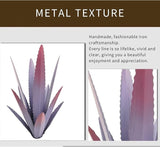 Generic Rustic Metal Tequila Agave Sculpture, Wind Resistant Vivid Iron Plant Statue Figurines Ornament for Country Garden Courtyard Lawn Patio Decor, Metal Yard Art Holiday Outdoor Decorations (B)