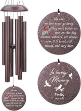 Personalized Wind Chime Memorial, Cardinal Memorial Gift, Sympathy Chimes, Wind Chimes for Loss of Loved One, In memory of a late friend, Bereavement/Sympathy for Remembrance, Product in USA