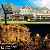 Solar String Lights 800 LED 264ft Warm White 4-Pack