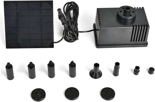 Solar Powered Water Fountain with Multiple Spray Heads, Solar Water Pump for Bird Bath, Garden Pond, Patio & Outdoor Decoration, Pump