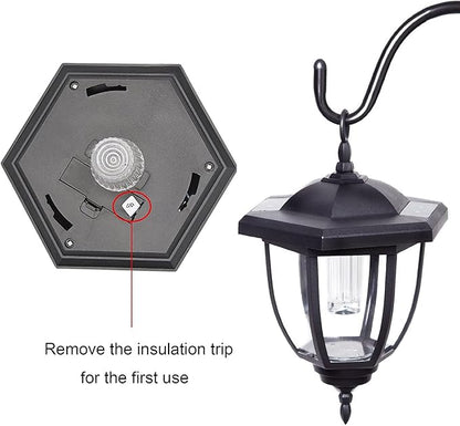 MAGGIFT 34 Inch Hanging Solar Lights Outdoor Waterproof Solar Garden Lights with 2 Shepherd Hooks Landscape Lighting for Lawn Patio Yard Pathway Driveway,2 Pack