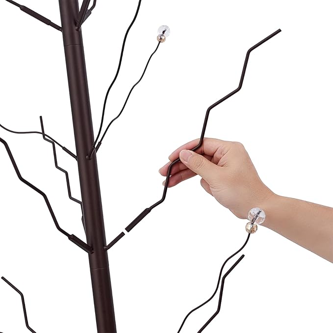 7.2FT Tall Wine Bottle Trees Stand for Garden Decorative, Rustproof Metal Bottle Tree Holder, Holds Up to 15 Bottles (Bronze)