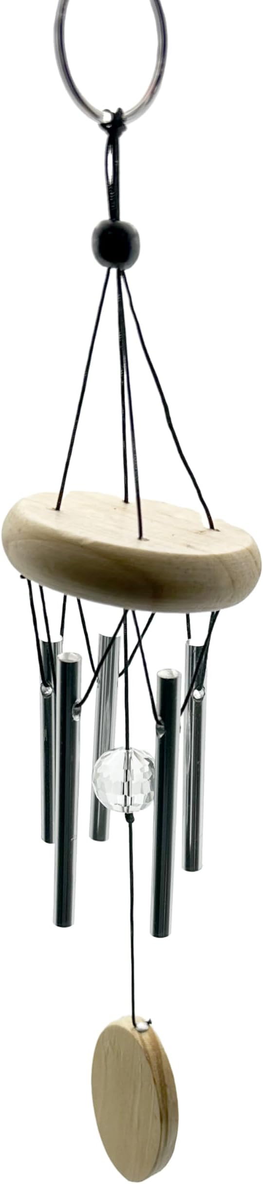 Island Dogs Mini Wind Chimes - 11 inches of Soothing Melody & Design for Mindfulness and Relaxation, Compact Wooden & Metal Harmony for Home, Garden, Patio
