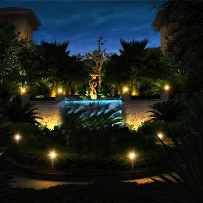 ‌Solar Spot Light Outdoor - LED Waterproof Pond Light Underwater Spotlight with Dark Sensing Auto On/Off, Adjustable Angle for Pool, Fountain, Garden, Fish Tank