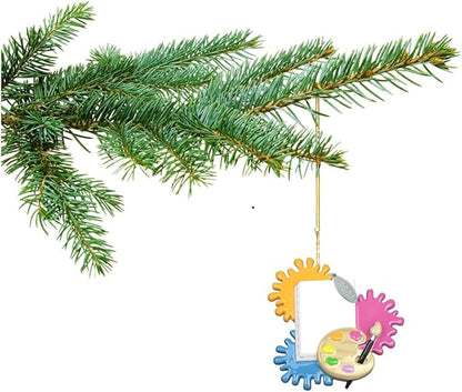 Art Christmas Ornament, Artist Christmas Ornament, Gifts for Artists - Colorful, Easy to Personalize at Home - Comes in a Gift Box so It's Ready for Giving