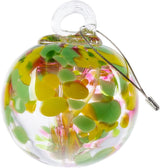 Dale Tiffany Hand Blown Glass, 3" Diameter Blossom, Tree of Life Collection, Witch Globe Hanging Garden Indoor/Outdoor Decorative Ornament Gazing Ball