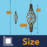 Bits and Pieces - Copper Wind Spinner - Unique Outdoor Lawn and Garden Décor - Weather-Resistant Metal