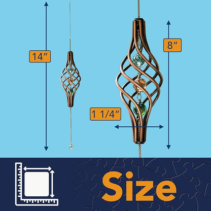 Bits and Pieces - Copper Wind Spinner - Unique Outdoor Lawn and Garden Décor - Weather-Resistant Metal