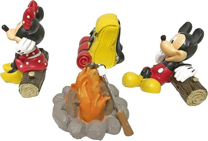 Disney Mickey and Minnie Mouse Camping Fairy Everyday Outdoor Garden Statue,s 4 inches Tall, Officially Licensed Disney Product