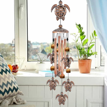 Turtle Wind Chime for Outside,Sea Turtle Gifts for Women,35IN Windchimes Outdoors Clearance,Turtle Decor for Garden Yard Porch Patio Home, Birthday Gift for Mom Grandma Friend