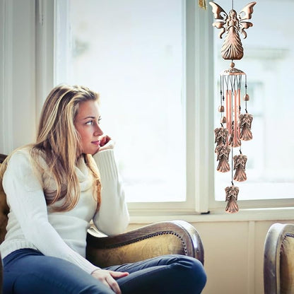 Angle Wind Chimes Copper Alloy for Outdoor Decorations Garden Yard Trees Or As A Good Gift for Family Friends Colleague