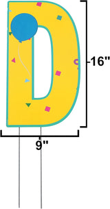 CoComelon Happy Birthday Yard Signs with Metal Stakes, 16" Letters