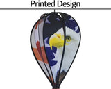 In the Breeze 0979 American Flag and Eagle Hot Air Balloon Spinner-Outdoor Hanging Decoration, Multi-Colored