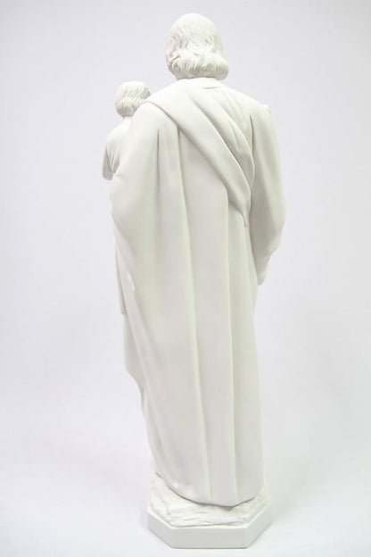 Vittoria Collection 25.5 Inch Saint St Joseph with Child Italian Statue Sculpture Figurine Made in Italy Indoor Outdoor