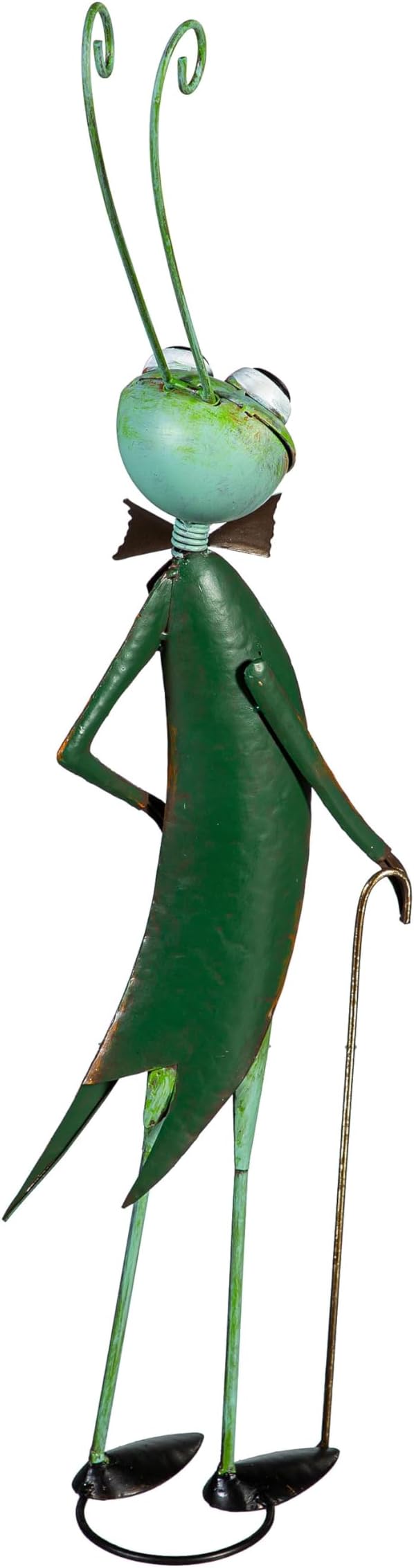 Evergreen Garden 27" Cricket Metal Animal Statues, Garden Decor Metal Yard Art for Lawn Backyard Party Wedding Decoration