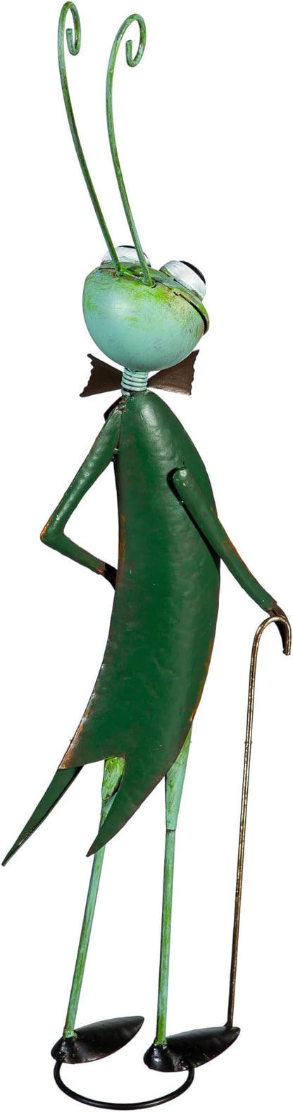 Evergreen Garden 27" Cricket Metal Animal Statues, Garden Decor Metal Yard Art for Lawn Backyard Party Wedding Decoration