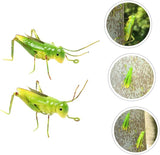 VICASKY 2pcs Iron Simulation Garden Statues Decorative Ornaments for Outdoor Landscape Patio and Home Decor Tropical Insect Figurines