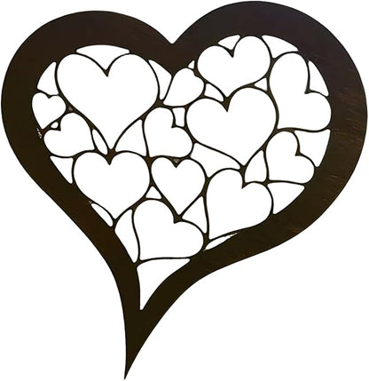 Rusty Stake Heart Statue Tree with Realistic Rusted Heart for Home and Garden Parterre Enhancement Yard Decoration