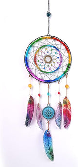 SEINHIJO Metal Arrow Wind Chimes Sandblasted Glass Decor Wall Art Memorial Gift for Outdoor Indoor Mom 21.7 Inch
