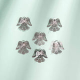 longsheng 10pcs Silver Angel Hanging Suncatcher DIY Metal Parts Hand-Crafts Pendant Ornament Drop