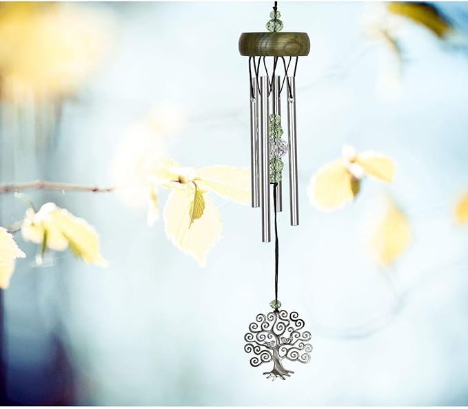 Woodstock Chimes Signature Collection, Fantasy, Tree of Life 10'' Décor Designs - Small Chimes Wind Chimes for Outdoor, Patio, Home or Garden Décor (WCFTL)