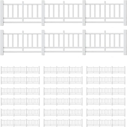 LUOZZY 20 Pcs Miniature Doll Fences Fairy Garden Ornament Vintage Fences Micro-Landscape Dollhouse Decorations