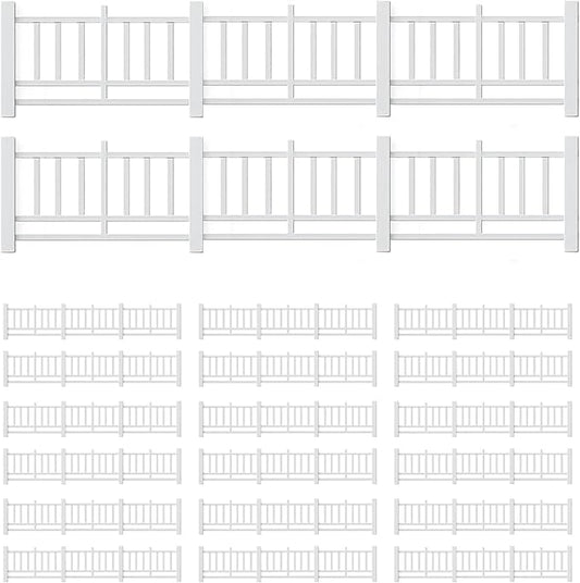 LUOZZY 20 Pcs Miniature Doll Fences Fairy Garden Ornament Vintage Fences Micro-Landscape Dollhouse Decorations