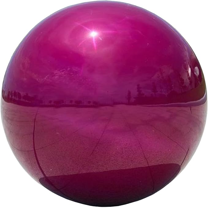 Decorative Garden Gazing Ball, Home Garden Gazing Globe Mirror Balls, Polished Stainless Steel Shiny Sphere, Ideal As a Housewarming Gift (Dia:15cm/6 inches)