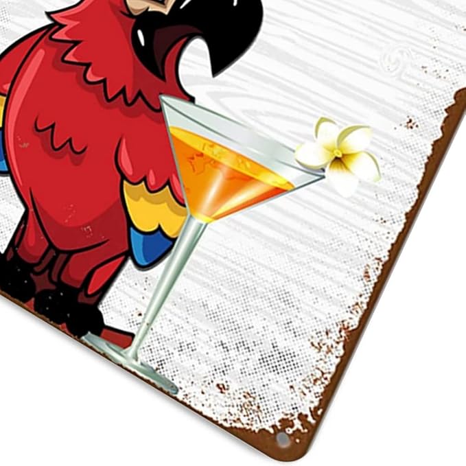 Bar Sign Tin Vintage Metal Signs Funny Bar Decor For Home Wall Decorations Personalized Sign For Beach Home Pool Patio Sign Outdoor 8×12 Inches