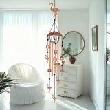 INFUNLY Flamingo Wind Chimes for Outside Flamingos Metal Wind Chime Aluminum Windchime Tubes Animals Memorial Wind-Bell Music Windchimes with Bells for Yard Garden Decor Housewarming Birthday Gift