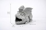 Elenon Gargoyle Decorative Gutter Downspout Extension Statue, Gutter Guardian Rain Downspout Extender, Garden Splash Block Outdoor Sculpture for 3" × 4" Down Spouts Decor