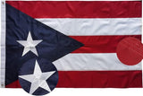 Puerto Rico Puerto Rican Flag 3x5 FT for Outside - Heavy Duty Nylony Puerto Rican National Flags with Embroidered Stars & Sewn Stripes, Brass Grommets - Vibrant Outdoor PR Flags for All Weather