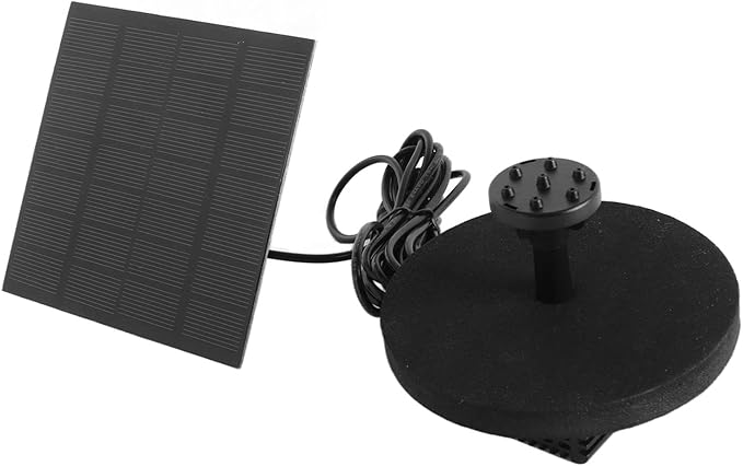 Solar Water Fountain Pump, Outdoor Submersible Bird Bath Fountain Kit, Small Solar Powered Water Pump with 120cm Lift for Pond Garden Pool and Oxygenation
