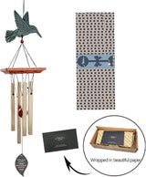 ASTARIN Personalized Wind Chimes for Mother's Day,Customized Wind Chime Outdoor Deep Tone,Hummingbird Wind Chimes,Custom Gift for Mom,Grandma, from Daughter,Son