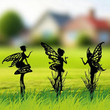 Garden Decoration 3-Piece Set, Garden Stakes, Suitable for courtyards, Flower pots, lawns, Flower Bed Decorations, and Gifts