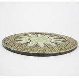 Bits and Pieces - Sun Garden Stone - Glowing Sun in the Dark; Garden Décor - 25cm Diameter, Polyresin, Yellow
