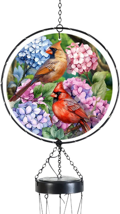 Briarwood Lane Perched Cardinals Illuminated Wind Chime
