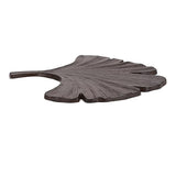 BRASSTAR Cast Iron Ginkgo Leaf Shape Modeling Stepping Stone Garden Lawn Flower Bed Outdoor Farmland Decor TQGJPT827