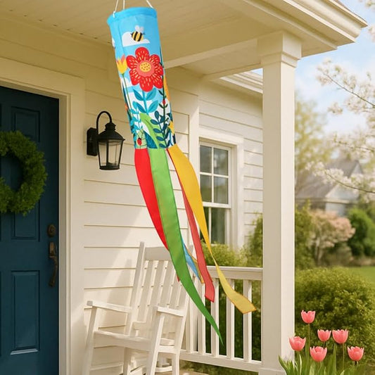 Madrona Brands Butterfly Windsock | Durable Outside Hanging Wind Decoration | Yard, Garden, Patio, Deck | 48 Inch