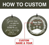 Personalized Wind Chimes, 36inch Memorial Wind Chime, Loving Memory Gifts, Custom Name Cross Wind Chime for Loss of Loved Dad/Mom, Jesus Gods Outside Decor Clearance (Produced in USA)