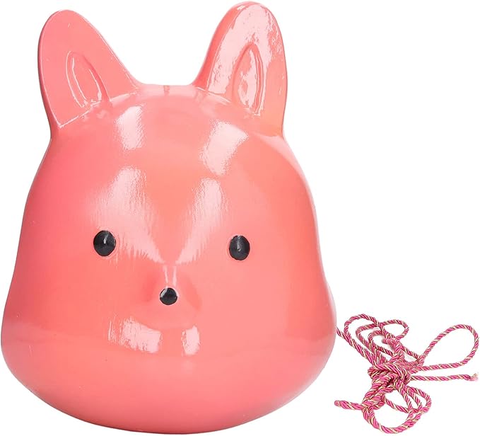 Cat Outdoor Statues, 11.4in Water Proof Synthetic Resin Red Animal Shape Garden Statues with Lanyard, Yard Art Sculpture Pendant for Lawn Patio