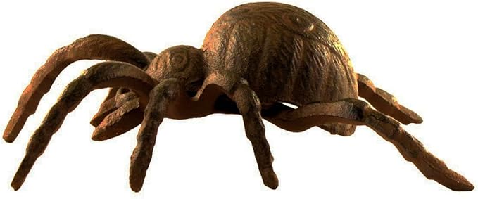 Treasure Gurus Cast Iron Large Tarantula Spider Outdoor Statue