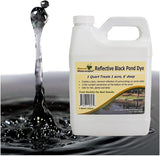 Natural Waterscapes Pond Dye - Reflective Black Super Concentrate - 1 Quart Treats 1 Acre up to 6 Feet Deep, Black Pond Dye Creates a Dark Mirrored Reflection of Surroundings (6)