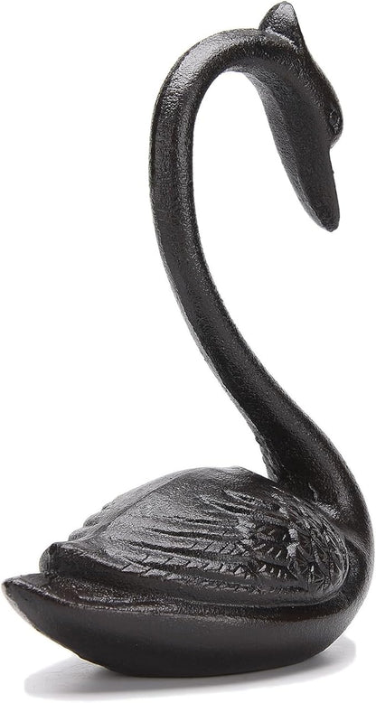 BRASSTAR Cast Iron Elegant Swan Garden Home Office Desk Decor Collection Animal Figurine Interior and Exterior Art Decoration TQGJPT528