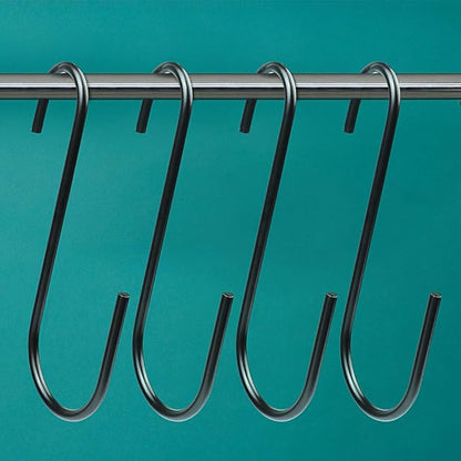 Vindar 4 Pack 6 Inches Bird Feeders Hooks Extra Large S Shape Hooks Heavy Duty S Shape Hook for Hanging Wind Chimes, Garden Ornaments, Gardening Tools, Bird House, Lanterns, Kitchenware