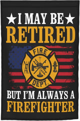 Firefighter Flag Garden Flag Double Sided Vertical 12×18 Inch Banners Double Sided For Lawn Patio Yard Garden Home Outdoor Decor -1