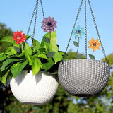 YEAHOME Garden Decor for Outside, 6 Pack Flower Garden Stakes Outdoor Decor Metal Shaking Head Yard Art, Weather Proof Flower Stakes for Yard Porch Lawn Pathway Pot Decorations(Multi-Color)