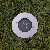 Solar Ground Spot 2 LED Round