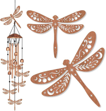Large Aluminium Wind Chimes 33" Outdoor Deep Tone Memorial Wind Chimes with Dragonfly Wind Catcher, Sympathy for Loss of Loved Mom Father,Metal Wind Chime for Garden Patio Balcony Home Decor