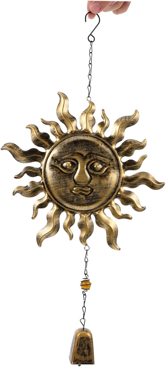 BESPORTBLE 1pc Patio Wind Chime Hanging Ornament Retro Bell for Outdoor Garden Decor Soothing Sounds for Lawn and Balcony Symbol of Luck and Relaxation
